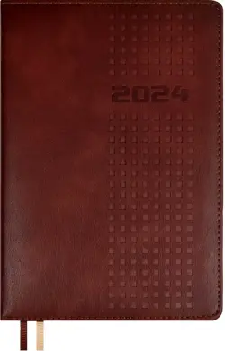 Ежедневник датированный на 2024 год Флоттер, коричневый, А5, 176 листов