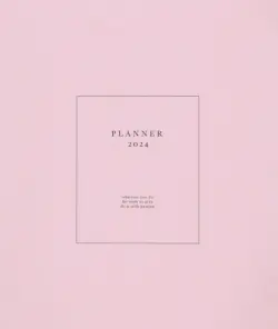 Планнер датированный на 2024 год Notes, розовый, 56 листов