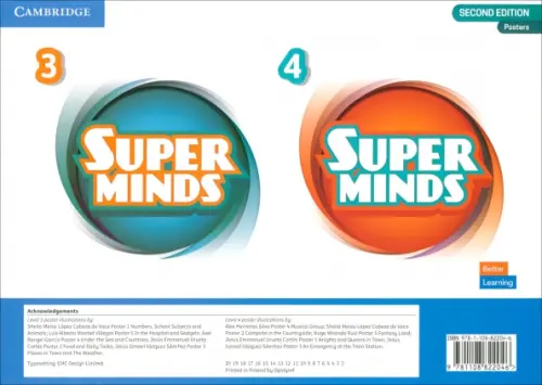 Super Minds. 2nd Edition. Levels 3–4. Poster Pack