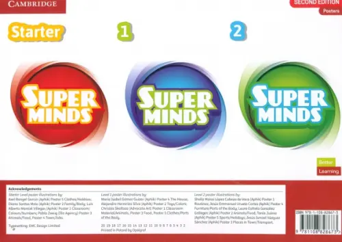Super Minds. 2nd Edition. Starter. Levels 1–2. Poster Pack