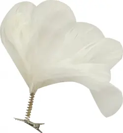Новогоднее украшение Белый цветок
