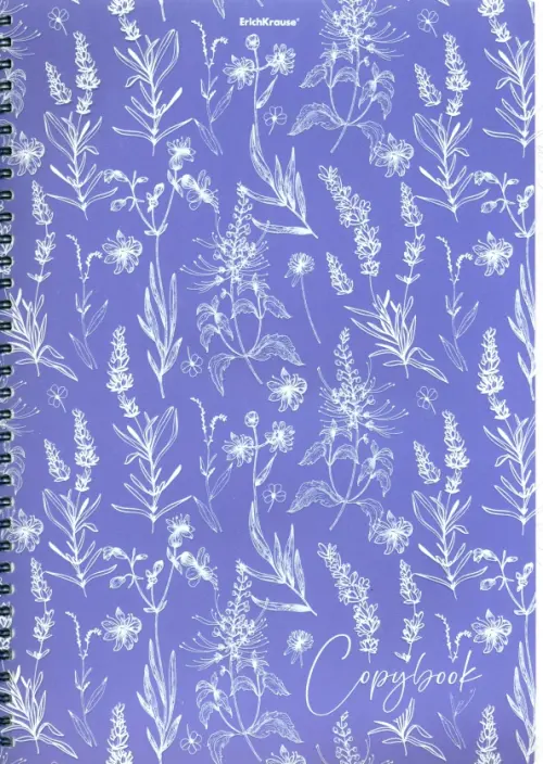 Тетрадь общая Lavender, А4, 80 листов, клетка, спираль, 333.00 руб