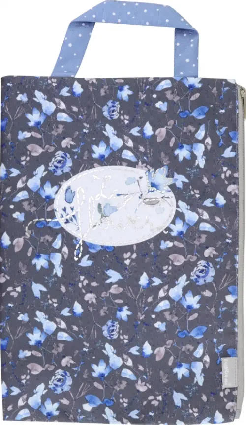 Папка текстильная на молнии Frozen Beauty, вертикальная, с ручкой, A4, 591.00 руб