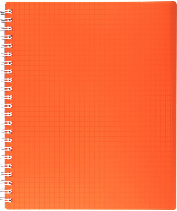 Тетрадь Line Neon Оранжевая, 80 листов, клетка