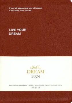 Ежедневник датированный на 2024 год Dream. Терракота, 176 листов, А5
