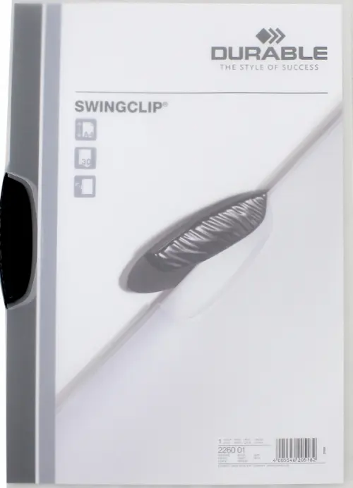 Папка с фигурным клипом Swingclip (А4, черный) (226001), 123.00 руб