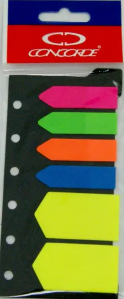 Закладка 4 цвета по 20 листов - 12х48 мм, 2 цвета по 20 лисотв - 25х48 мм (0994/07051)