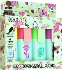Набор маркеров-выделителей ароматизированных Flowers, 4 цвета
