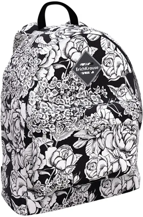 Рюкзак EasyLine 17L Flower Sketch Erich Krause, цвет чёрный - фото 1