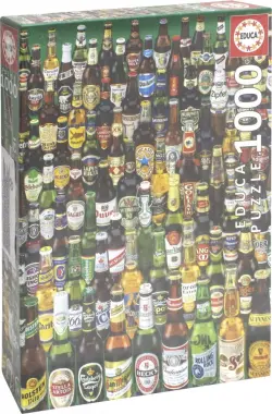 Пазл. Коллекция бутылок пива, 1000 элементов